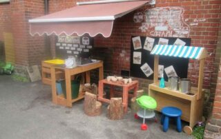 outside imaginative play area